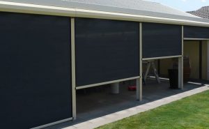 Custom Made Outdoors Track Guided Blinds Melbourne